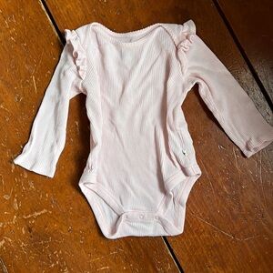 100% cotton pink bodysuit